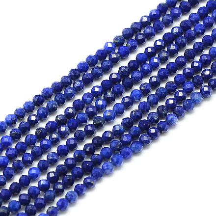 Chapelets de perles en lapis-lazuli naturel G-S152-07-3mm-1