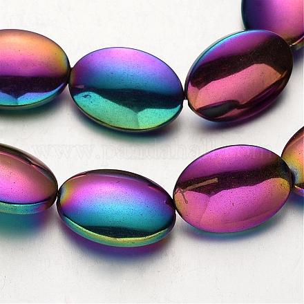 Electroplate Non-magnetic Synthetic Hematite Beads Strands G-F300-09-02-1