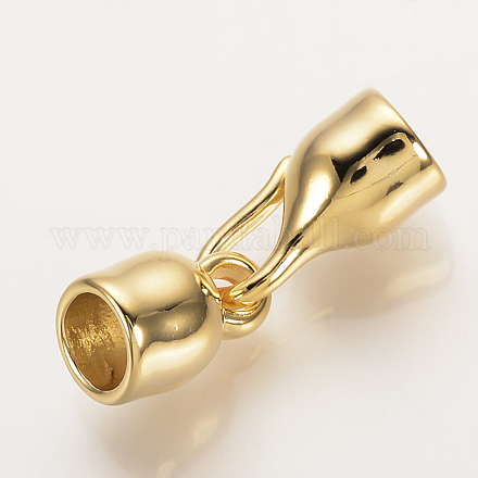 Brass Hook Clasps KK-Q735-215G-1