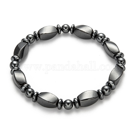 Non-Magnetic Synthetic Hematite Bracelets BJEW-E003-8-1
