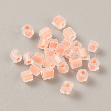 Transparentes perles de rocaille en verre&nbsp;GLAA-WH0037-01B-1