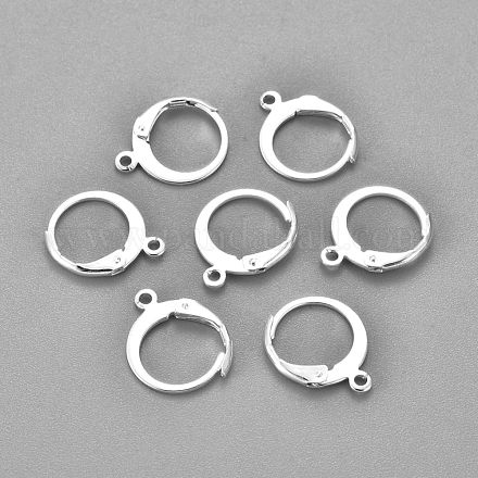 304 Stainless Steel Leverback Earring Findings X-STAS-F155-13S-1