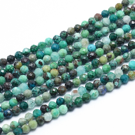 Natural Chrysocolla Beads Strands G-G823-13-3.5mm-1