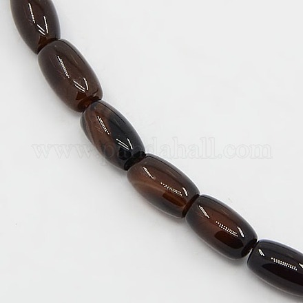 Natural Striped Agate/Banded Agate Beads Strands G-L008-08-1