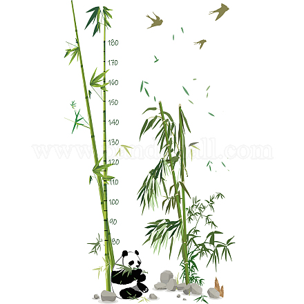 Superdant 2 Blatt/Set Höhenmesslatte Baum Affe Cartoon Wachstum Messlatte Tiermotiv Wandaufkleber PVC Höhenmesslineal 40 bis 140 cm Höhenmesslehre für Kinderzimmer Schlafzimmer Wohnzimmer DIY-WH0232-029-1