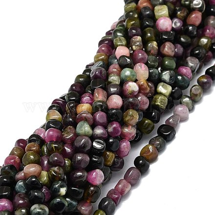 Chapelets de perles en tourmaline naturelle G-E576-59-1