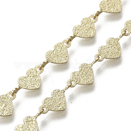 Brass Heart Link Chains CHC-N018-050-1