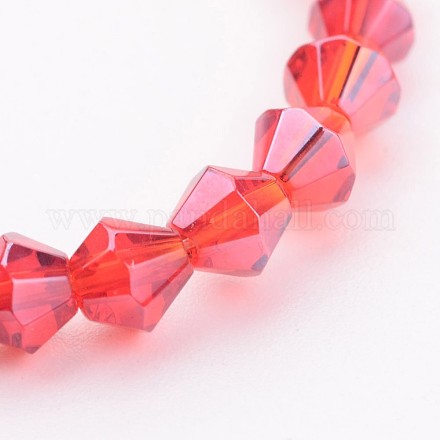 Glass Beads Strands GB4mm47Y-L-1