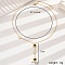 Stainless Steel Y-Shaped Necklaces for Women, Round
