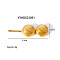 Stainless Steel Hair Bobby Pin, Real 18K Gold Plated, Shell Shape, 55x17mm