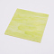 Variety Glass Sheets, Large Cathedral Glass Mosaic Tiles, for Crafts, Square, Green Yellow, 100x100x3mm