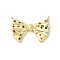 Real 18K Gold Plated Brass Micro Pave Cubic Zirconia Pendants, Bowknot, Colorful, 23x31.5x4mm, Hole: 1.4mm