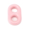 Alloy Enamel Links Connectors, Soda Tab/Pull Tab, Pink, 17x10x3mm, Hole: 4mm