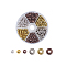 Tibetan Style Alloy Spacer Beads, Mixed Shapes, Mixed Color, 8x2cm