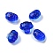 Glass Beads, Mushroom, Blue, 14.5x17x12mm, Hole: 1.2mm