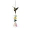 Crystal and Alloy Rhinestones Steel Wire Pendant Decorations, Bird, 305mm