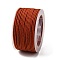 Polyester Braided Cord, Brown, 2mm, about 21.87 Yards(20m)/Roll
