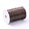 Korean Waxed Polyester Cords, Coconut Brown, 3mm, about 43.74 yards(40m)/roll