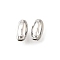 Brass Beads, Oval, Lead Free & Cadmium Free, Rack Plating, Lasting Plated, Platinum, 3x5mm, Hole: 1.1mm