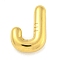 Ion Plating(IP) 304 Stainless Steel Pendants, Balloon Letter Charm, Golden, Letter J, 19.5x13x5mm, Hole: 1.5mm