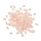 Glass Frosted Seed Beads, Peanut, Misty Rose, 6x3.5x3mm, Hole: 1mm, about 100pcs/bag