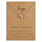 Alloy Constellation Pendant Necklaces, Golden, Virgo, 16.14 inch(41cm)