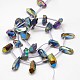 Electroplate Gemstone Natural Quartz Crystal Beads Strands G-L136-02-3