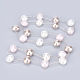 Shell Pearl Necklaces NJEW-P232-D-2