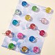 20 pièces 10 couleurs pendentifs en verre transparent GLAA-SZ0001-71-7