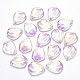 Transparent Spray Painted Glass Pendants GLAA-T016-27A-1