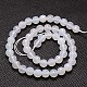 Natural White Agate Beads Strands G-G542-12mm-20-2