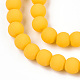 Opache perle di vetro fili GLAA-T032-P4mm-MD08-2