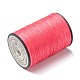 ラウンドワックスポリエステル糸ストリング  マイクロマクラメコード  ツイストコード  革縫い用  サクランボ色  0.55mm  約131.23ヤード（120m）/ロール YC-D004-02C-048-2