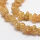 Electroplate Natural Citrine Bead Strands G-F331-06-B-2