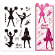 PH PandaHall Cheerleading Clear Stamps for Card Making DIY-WH0448-0094-1