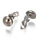 Brass Earring Findings KK-E030-N-3
