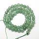 Chapelets de perles en aventurine vert naturel G-M037-6mm-01-2
