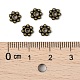 Perles d'alliage de style tibétain perles d'espacement de marguerite LF1249Y-01AB-RS-3