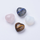 Натуральные и синтетические смешанные камни в форме сердца DJEW-P009-02-1