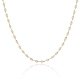 Handgefertigte facettierte Unterlegscheibe-Perlenketten aus Glas CHC-CJ0001-73-5