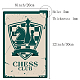 CREATCABIN Tin Sign Chess Club Retro Vintage Metal Wall Decoration Art Mural for Home Garden Kitchen Study Room Bar Pub Living Room Office Garage Poster Plaque 8 x 12inch AJEW-WH0157-294-2