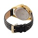Relojes de pulsera de cuarzo de cuero de acero inoxidable de los hombres de alta calidad WACH-N032-07B-4