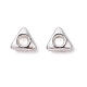 Dreieckige Perlen aus Legierung FIND-B029-02S-1