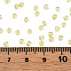 Resplandor en las cuentas de semillas de vidrio transparente luminosas oscuras SEED-YWC0001-01G-4
