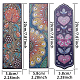SUNNYCLUE DIY 3 Sets 5D Diamond Painting Bookmarks Kit Rhinestone Flower Heart Printing Beaded Bookmarks with Tassel for Embroidery Arts Crafts Decor Supplies DIY-SC0009-22-3