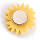 Supporto della copertura del magnete della pittura del diamante di plastica del fiore AJEW-M028-03D-3