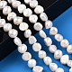 Fili di perle di perle d'acqua dolce coltivate naturali PEAR-N014-08E-2