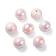 Placage uv perles acryliques irisées arc-en-ciel OACR-F004-09B-2