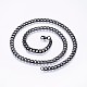 304 Stainless Steel Curb Chain Necklaces NJEW-O102-02B-1