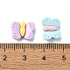 Cabochons décodés en résine opaque couleur macaron&nbsp;CRES-Q221-02A-3